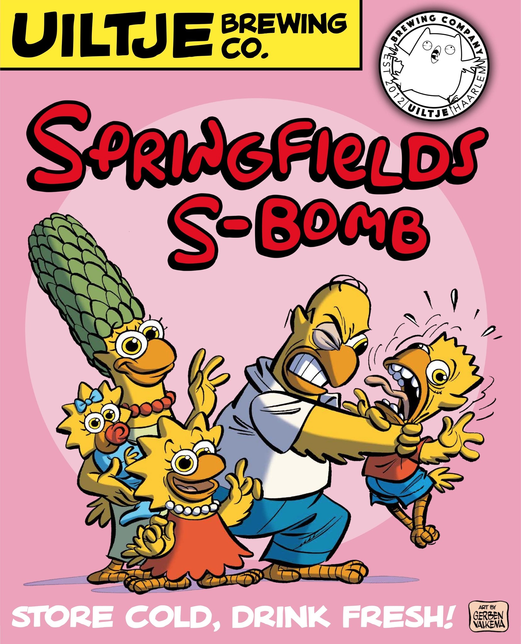 Uiltje Springfields S-Bomb Poster - Het Uiltje