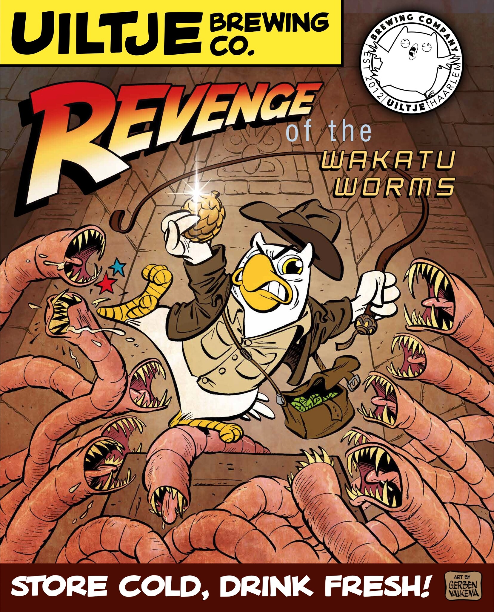 Uiltje Revenge Of The Wakatu Worms Poster - Het Uiltje