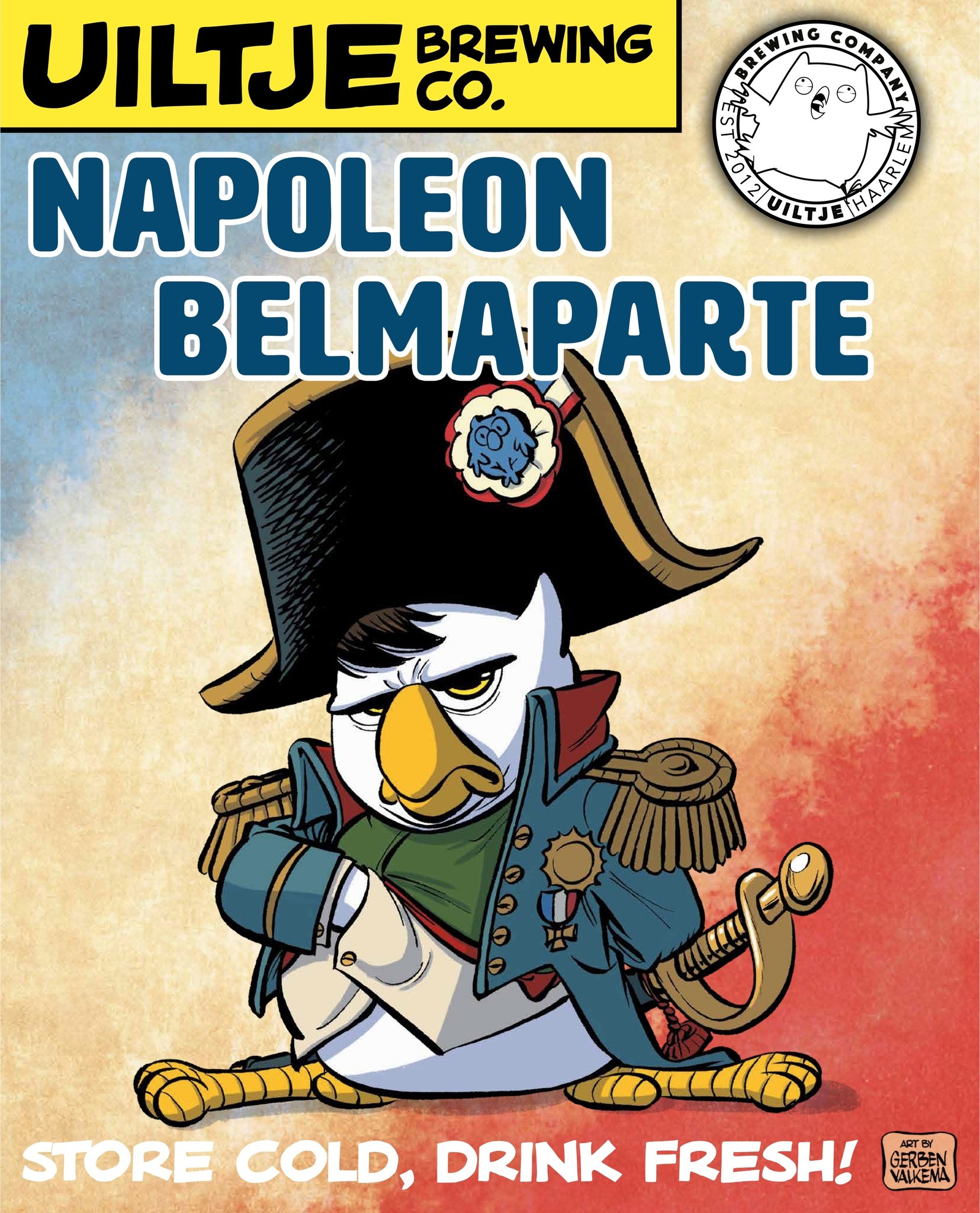 Uiltje Napoleon Belmaparte Poster - Het Uiltje