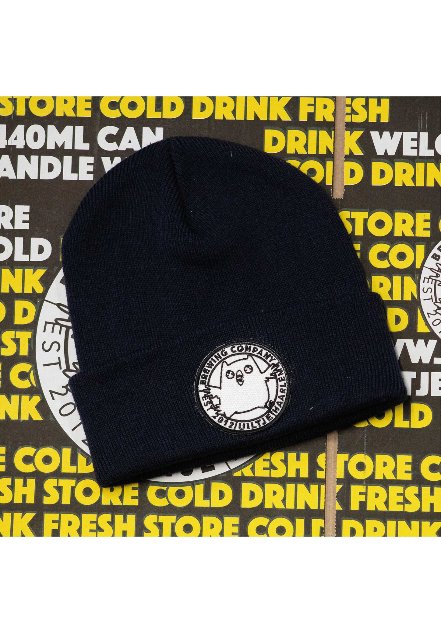 Uiltje Beanie - Dark Blue - New Logo - Het Uiltje