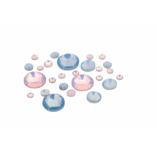 Strass Wheel Frosted Pink & Blue
