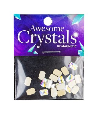 Magnetic Strass Square 4x6mm 20st. CL en AB