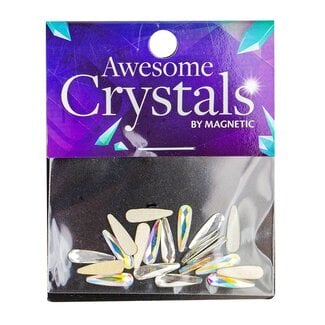 Magnetic Strass Raindrop 3x10mm 20st. CL en AB