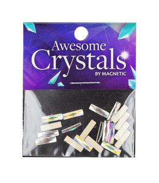 Magnetic Strass Rectangle 2,5x9mm 20st. CL en AB
