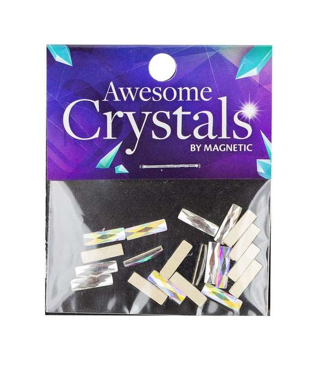 Strass Rectangle 2,5x9mm 20st. CL en AB