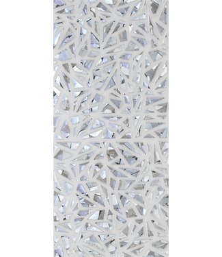 Magnetic Shattered Holographics Silver-White