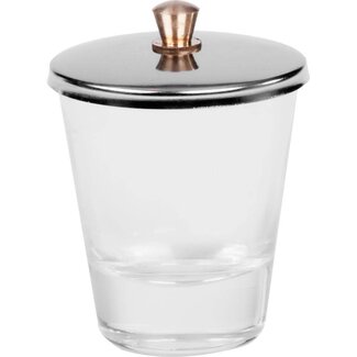 Magnetic Dappendish glas groot met rvs deksel