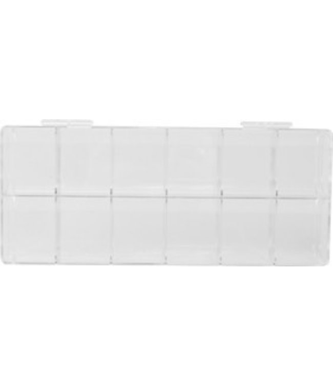 Tipdoos leeg, 12 vaks