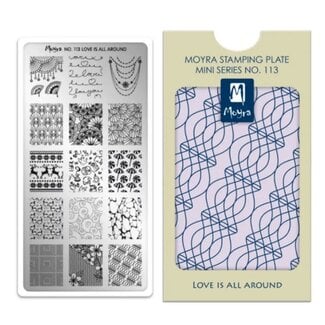 Moyra Mini Stempelplaat 113 Love is all around