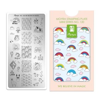 Moyra Mini Stempelplaat 120 We Believe in Magic