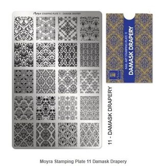 Moyra Stempelplaat 11 Damask Drapery