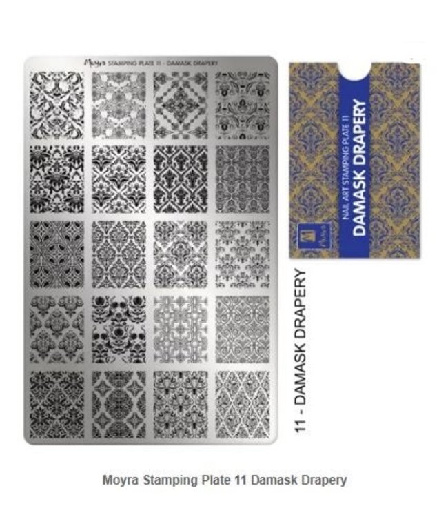 Stempelplaat 11 Damask Drapery