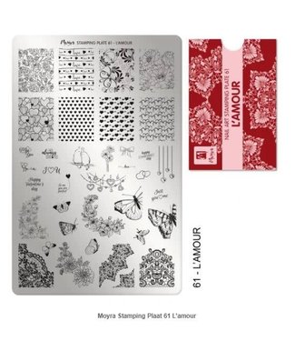 Moyra Stempelplaat 61 L'amour