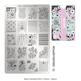 Moyra Stempelplaat 73 Sakura - Nippon