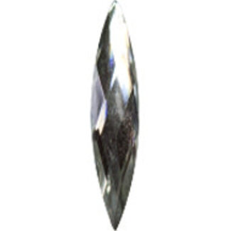 Magnetic Rhinestone Oval 3.5x13mm White