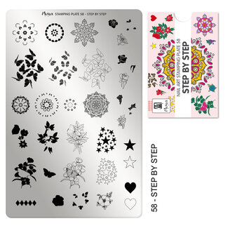 Moyra Stempelplaat 58 Step by Step