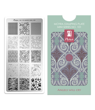 Moyra Mini Stamping Plate 101 Angels will cry
