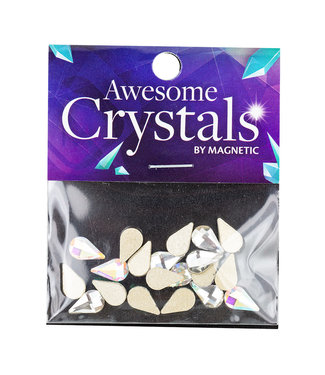 Magnetic Strass Teardrop 5x8mm 20st. CL en AB