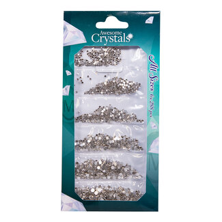 Magnetic Strass Awesome Crystals Clear, 6 maten x 288 st.