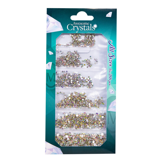 Strass Awesome Crystals Ice, 6 maten x 288 st.