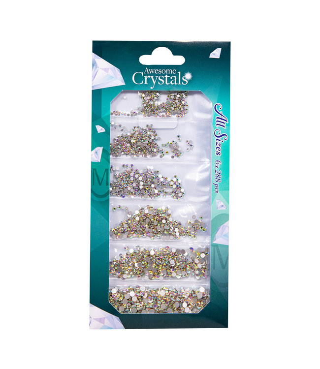 Strass Awesome Crystals Ice, 6 maten x 288 st.