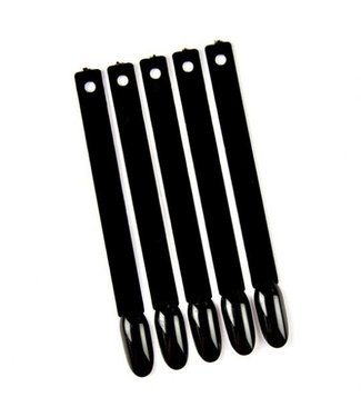 Urban Nails Color Pops Oval Tips zwart 50 stuks