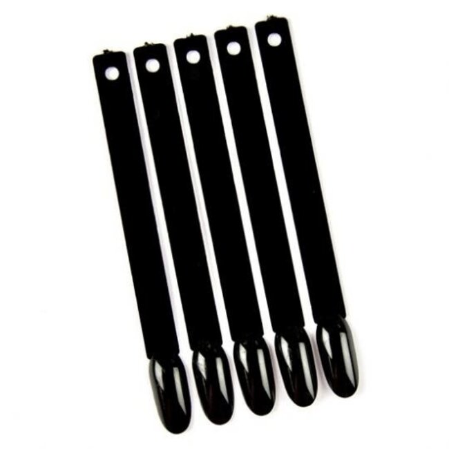Color Pops Oval Tips zwart 50 stuks