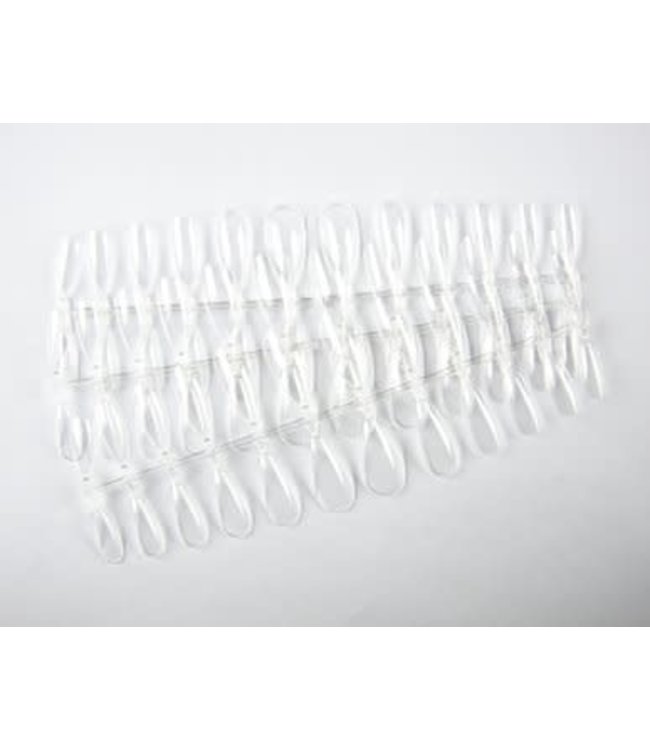 Press on / Showtips Almond Clear 72 st.