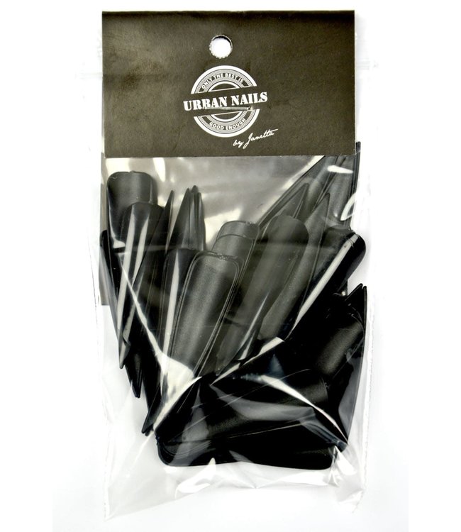 Showtips Stiletto Zwart 72 st.