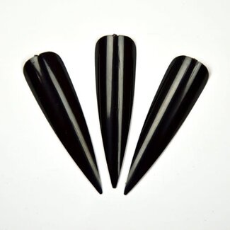 Urban Nails Showtips Stiletto Zwart 72 st.