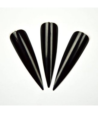 Urban Nails Showtips Stiletto Zwart 72 st.