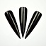 Showtips Stiletto Zwart 72 st.