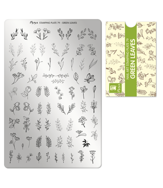 Moyra Stempelplaat 79 Green Leaves