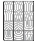 Magnetic Airnails Masking Geometrical Ombre