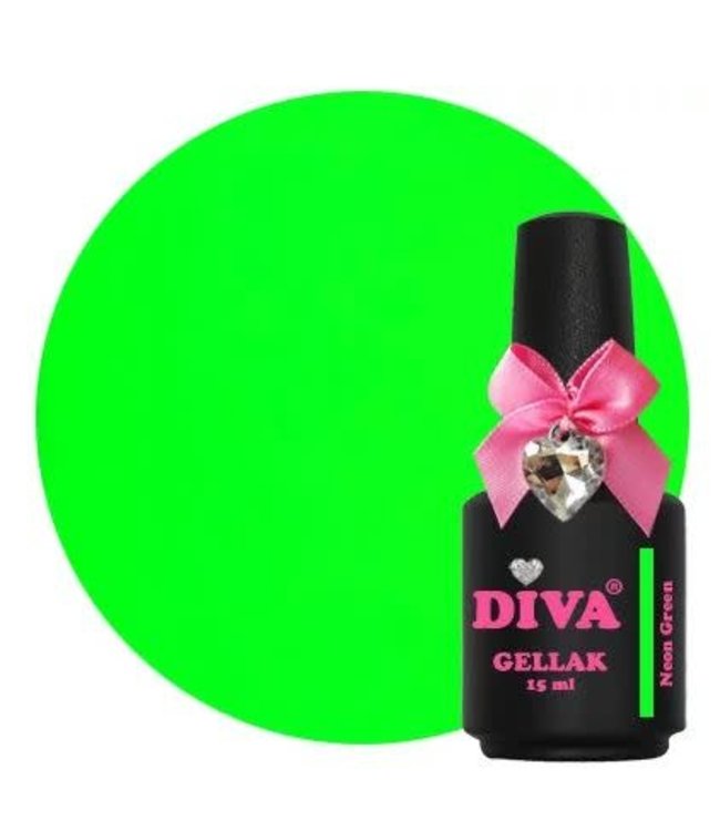 Diva 106 Gellak Neon Green 15 ml.