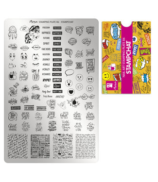 Moyra Stempelplaat 86 Stampchat