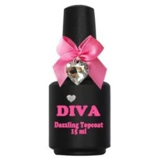 Diva Dazzling Topcoat No Wipe 15 ml.