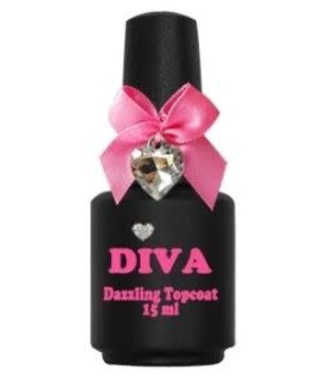 Diva Dazzling Topcoat No Wipe 15 ml.