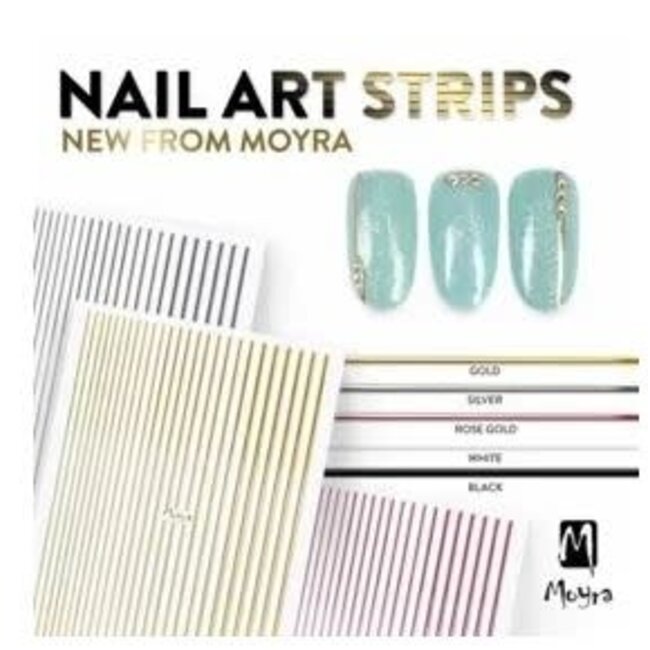 Nail Art Strips White 04