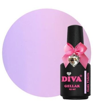 Diva 216 Gellak French Pastel Cassis Violet  15 ml.