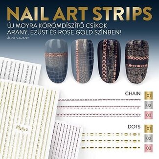 Moyra Nail Art Strips Dots Zilver