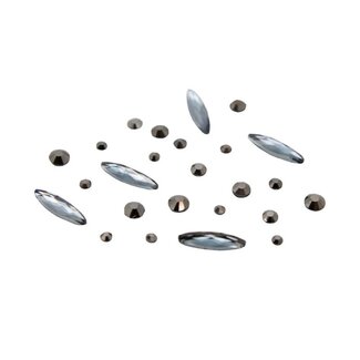 Magnetic Rhinestone Mix Boat 20 st.