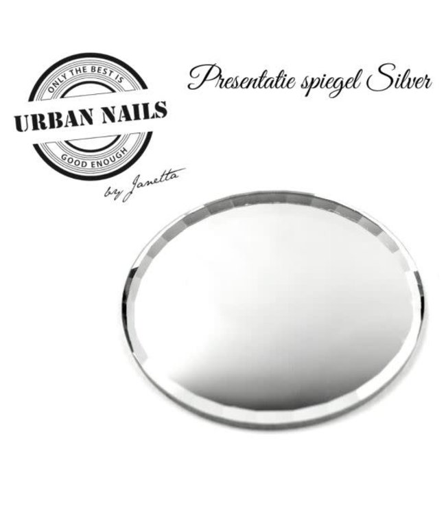 Presentatie Spiegel zilver 7 cm.
