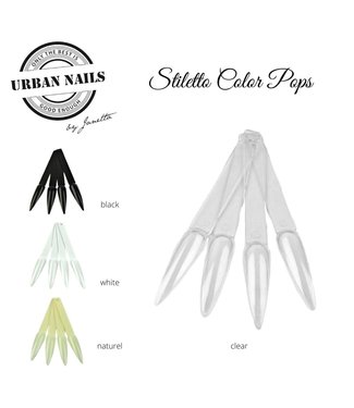 Urban Nails Color Pops Stiletto Clear