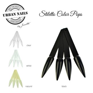 Urban Nails Color Pops Stiletto Zwart