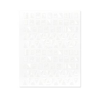 Moyra Moyra Matrica Sticker 01 Geometrisch Wit