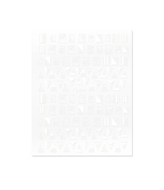 Moyra Moyra Matrica Sticker 01 Geometrisch Wit