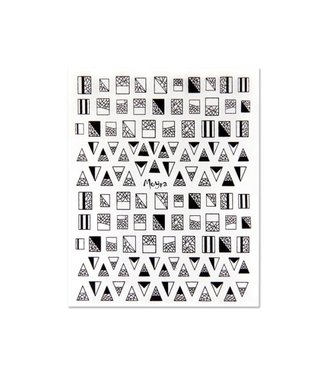 Moyra Moyra Matrica Sticker 02 Geometrisch Zwart