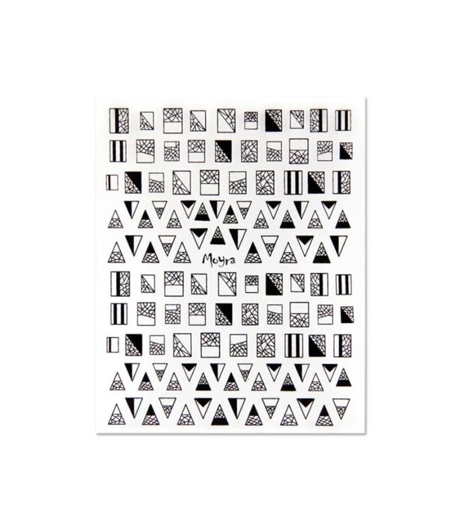 Moyra Matrica Sticker 02 Geometrisch Zwart