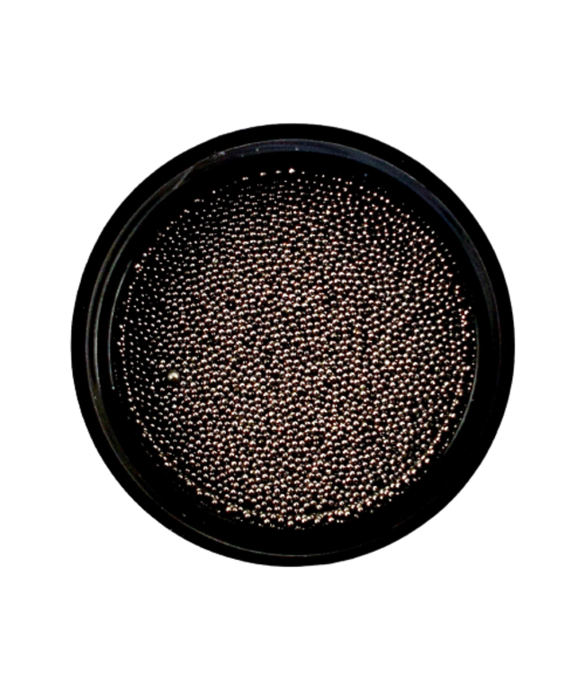 Caviar Beads Gun Metal Black 0,4 mm.